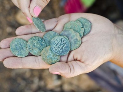 Monete d’epoca bizantina ritrovate presso Gerusalemme