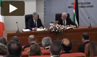 Video – Il ministro degli Esteri italiano a Ramallah