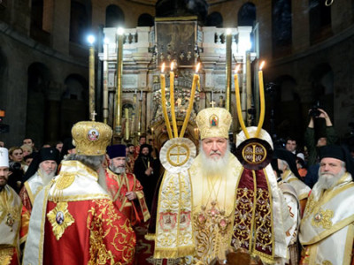 Il patriarca Kirill pellegrino in Terra Santa