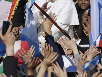 Papa Francesco e i francescani della Custodia a Buenos Aires