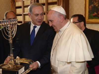 Papa Francesco e il premier israeliano Netanyahu a colloquio in Vaticano