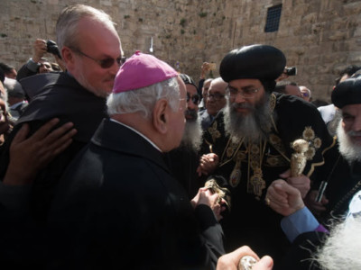 L’ingresso a Gerusalemme del nuovo arcivescovo copto ortodosso