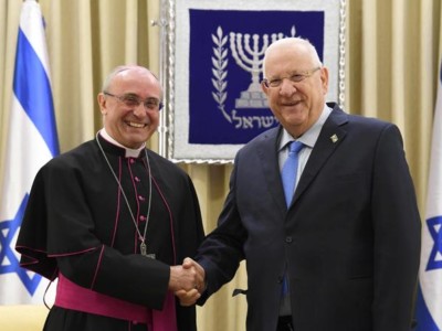 Il presidente di Israele ha ricevuto il nunzio Girelli