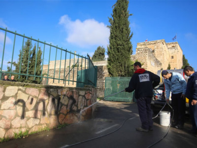 Per la seconda volta nel 2012 oltraggiato un monastero ortodosso di Gerusalemme