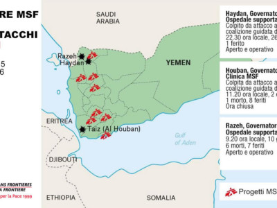 Ospedali sotto assedio nello Yemen