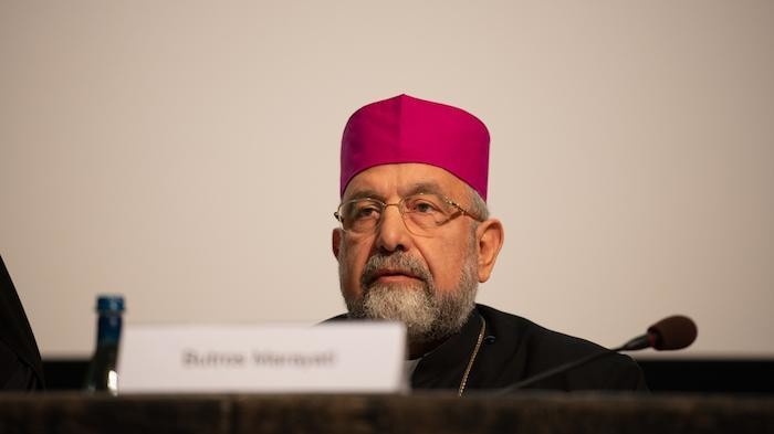 Boutros Marayati, vescovo cattolico di rito armeno ad Aleppo.