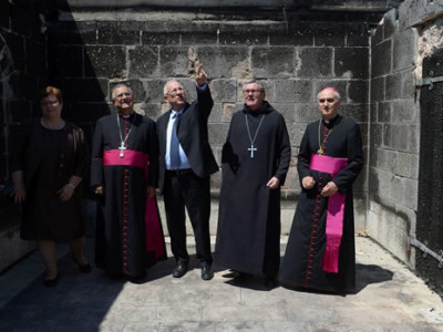 Reuven Rivlin visita il santuario di Tabgha